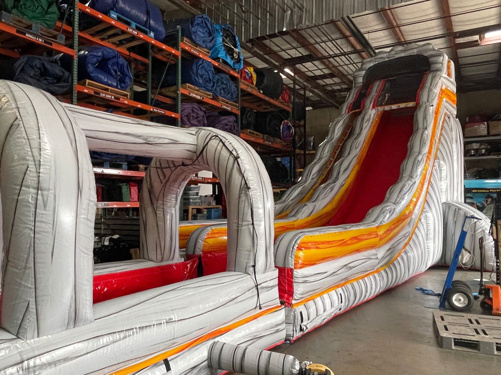 24-ft Volcano Water Slide with Pool