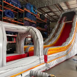 24-ft Volcano Water Slide with Pool