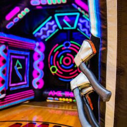 Glow in The Dark Axe Throwing