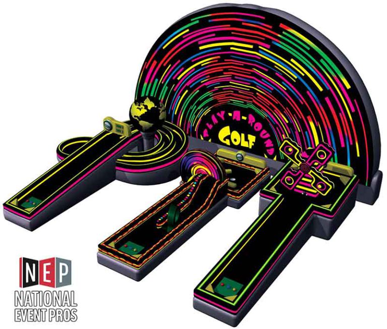 Glow in the dark Mini Golf