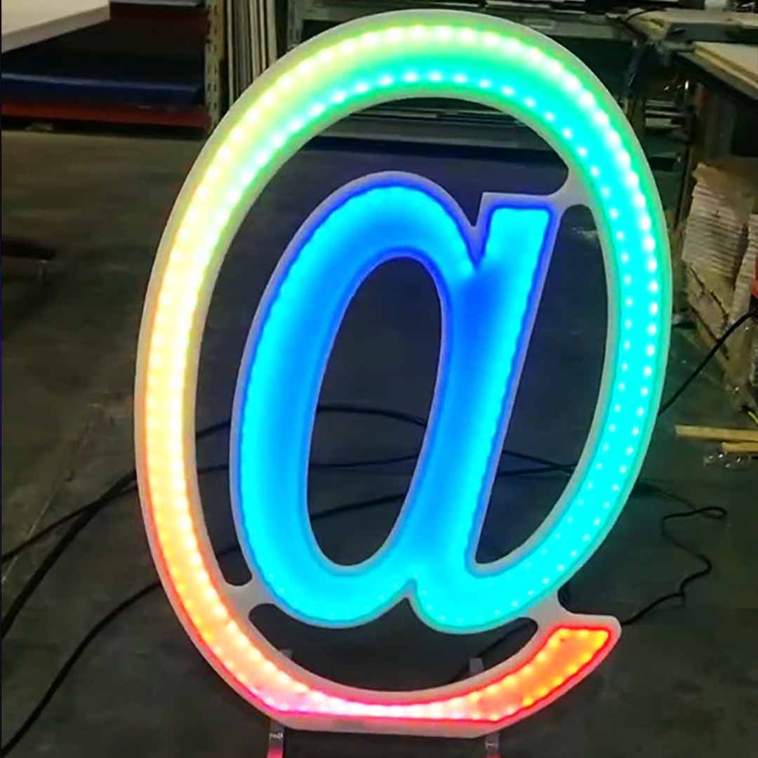 Large LED Glow Letters